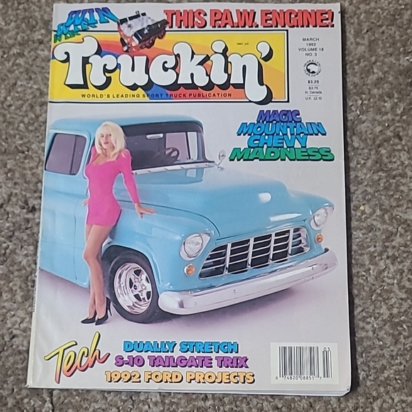 6A  Truckin' Magazine March 1992 vintage sport truck publication - Picture 1 of 7